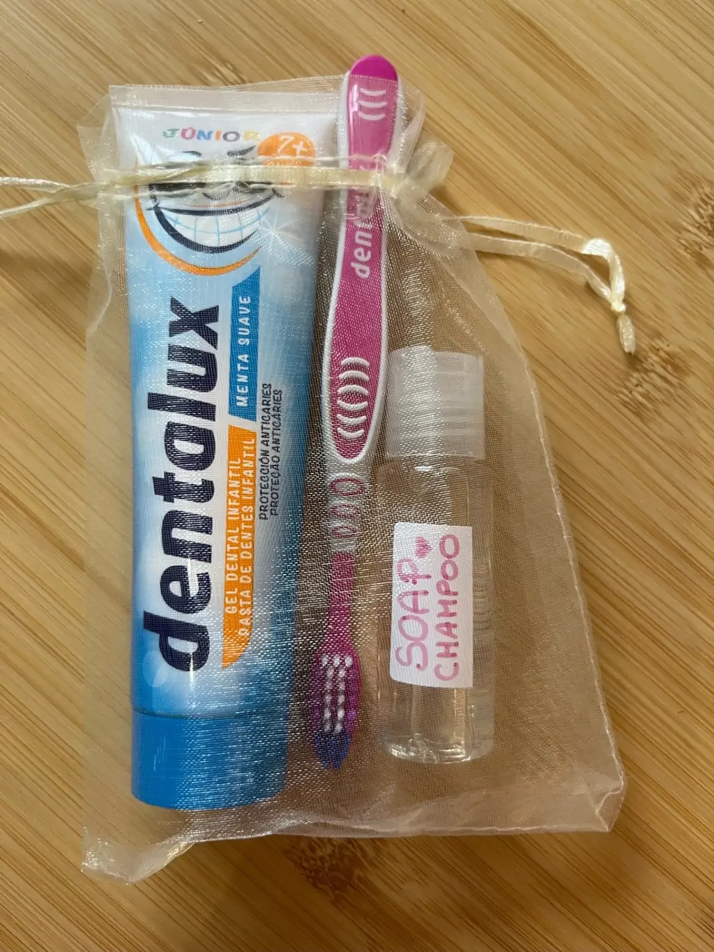 set de baño dentífrico 